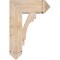 Ekena Millwork Merced Arts & Crafts Smooth Bracket, Douglas Fir, 5 1/2"W x 18"D x 26"H BKT06X18X26MRC03SDF - alternate 4